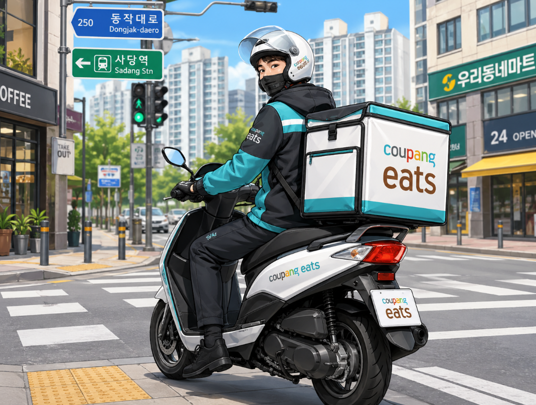 쿠팡이츠 배달파트너 라이더 사진